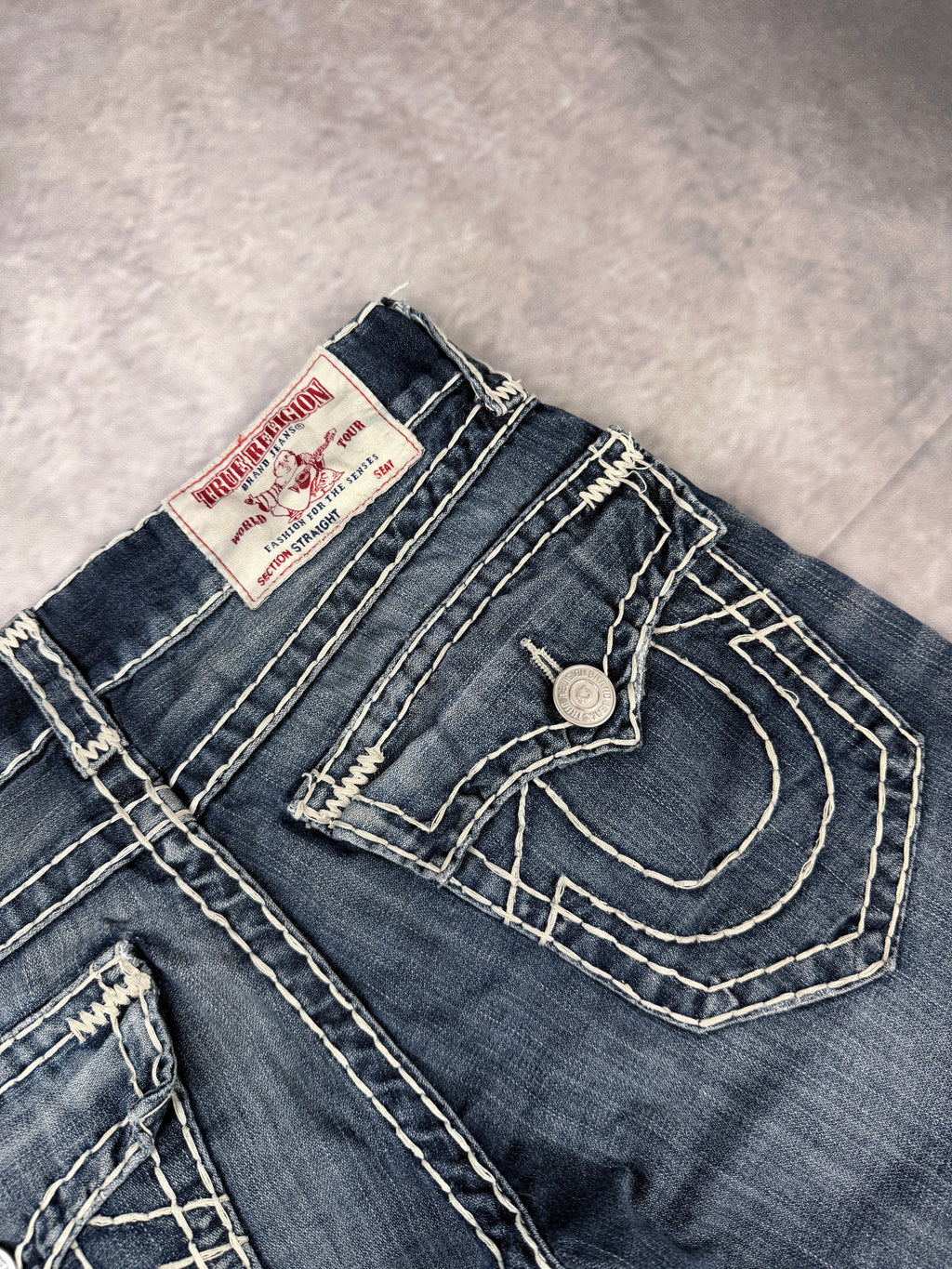 True Religion Washed Straight Fit Jeans W31 / L33 (M)