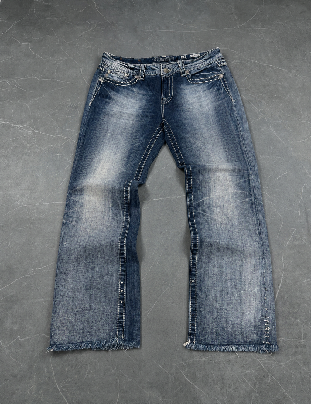 Miss Me Washed Cropped Jeans W32 / L30 (M)