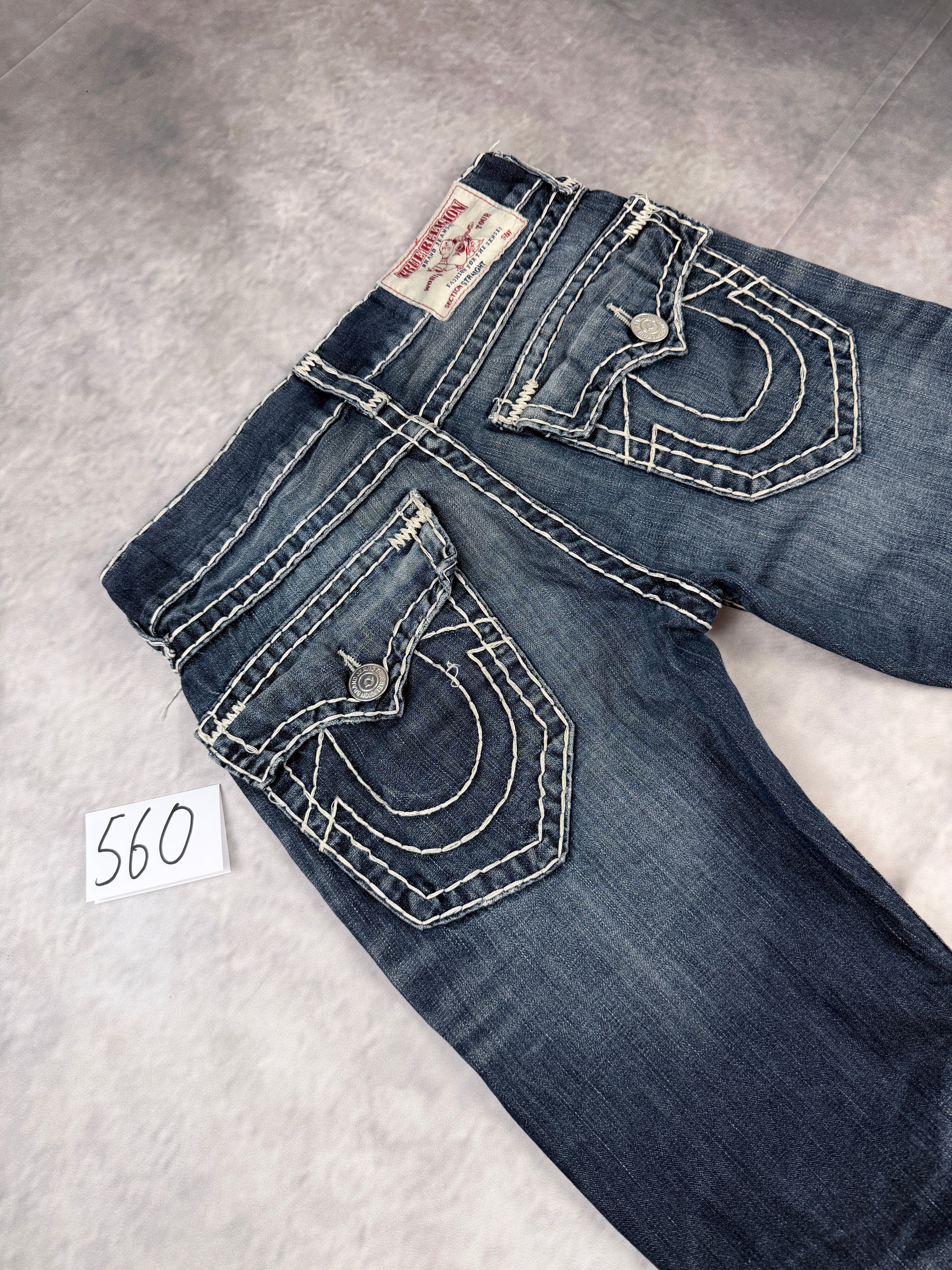 True Religion Washed Straight Fit Jeans W31 / L33 (M)
