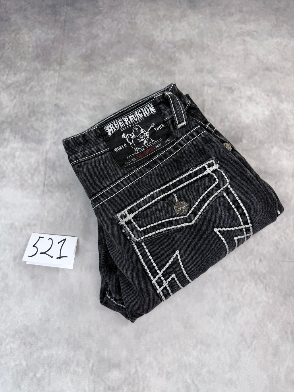 True Religion Black Jeans W32 / L34 (M)