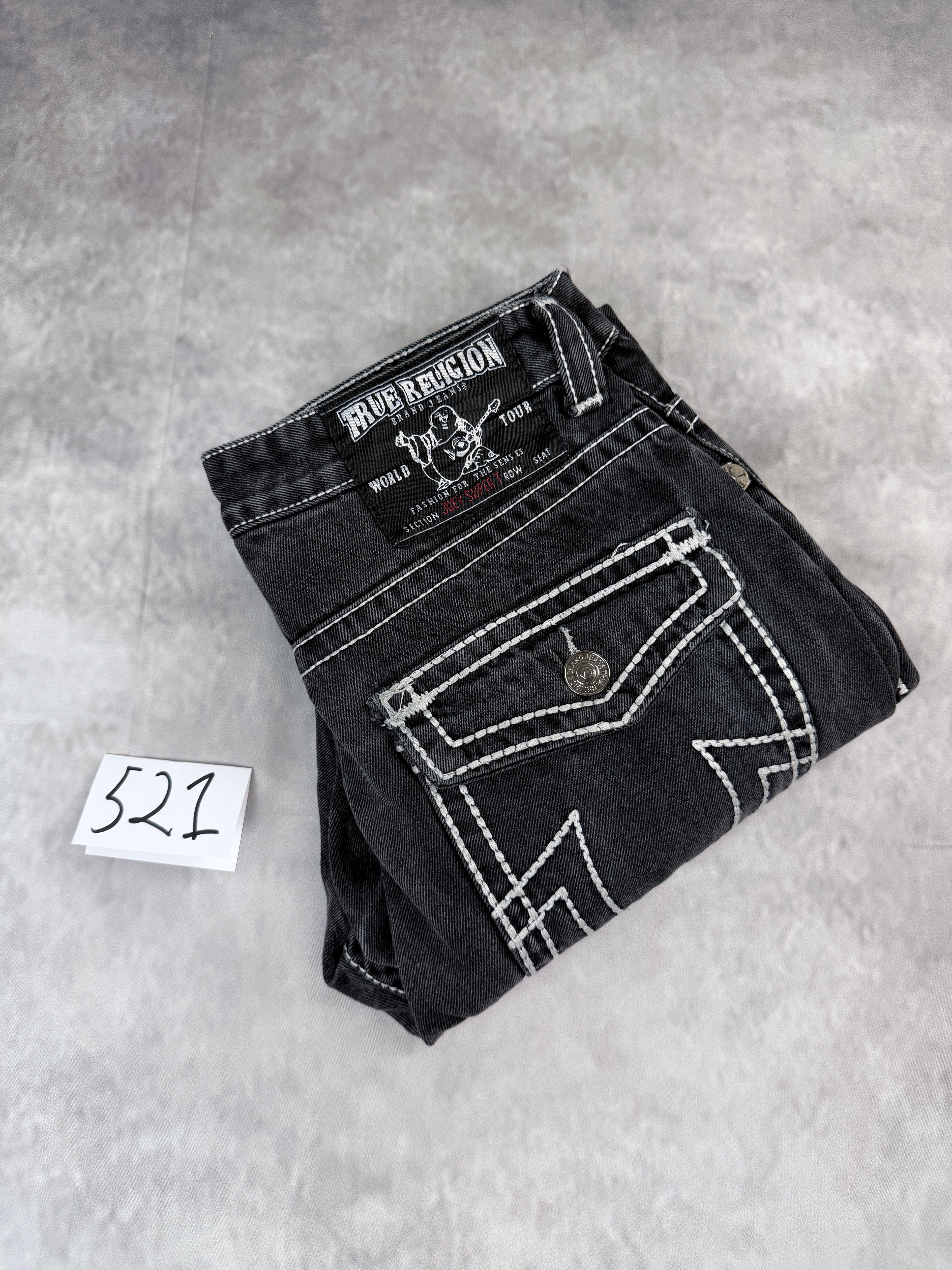True Religion Black Jeans W32 / L34 (M)