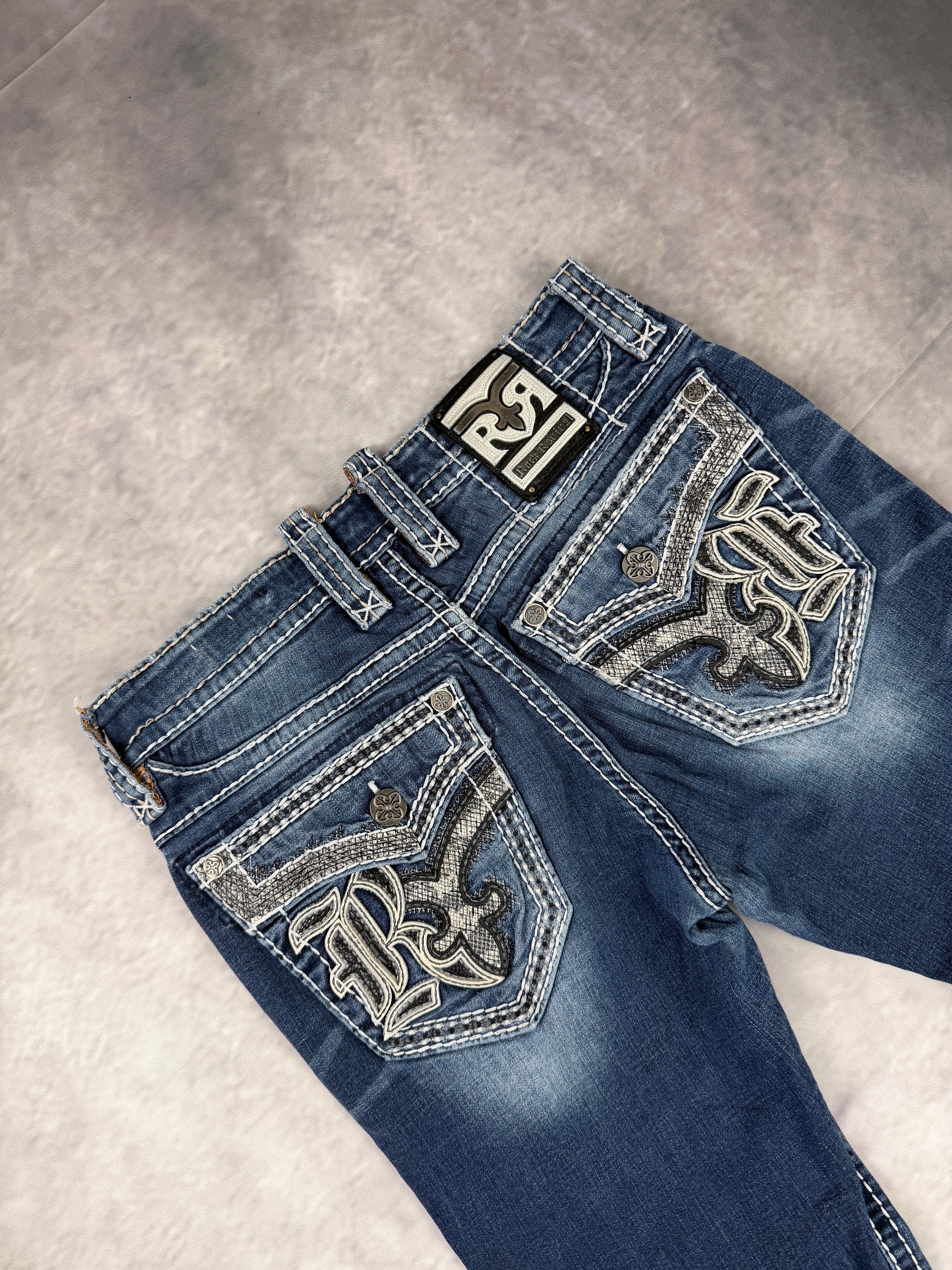 Rock Revivals Washed Bootcut Jeans W33 / L33 (M)