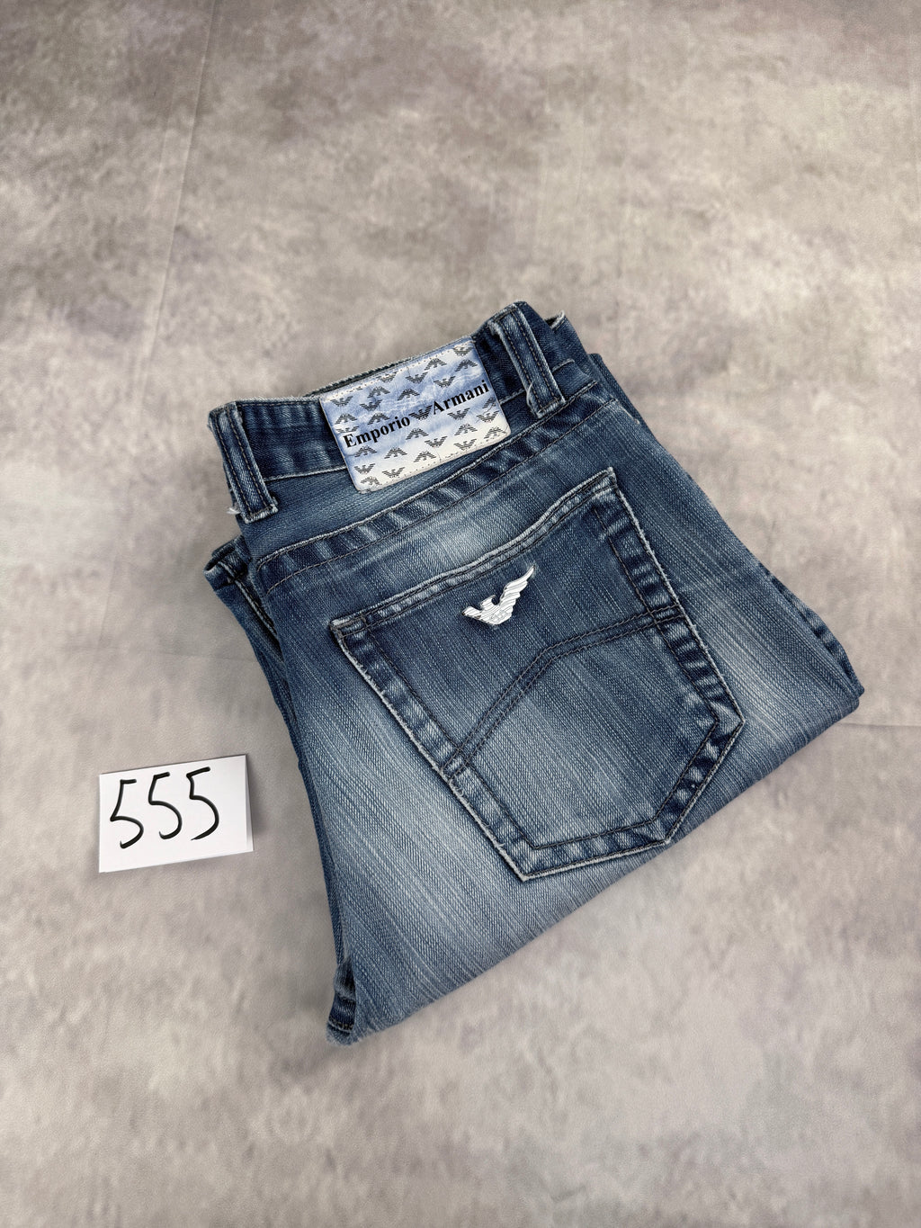Armani washed Straight Fit Jeans W31 / L34 (M)