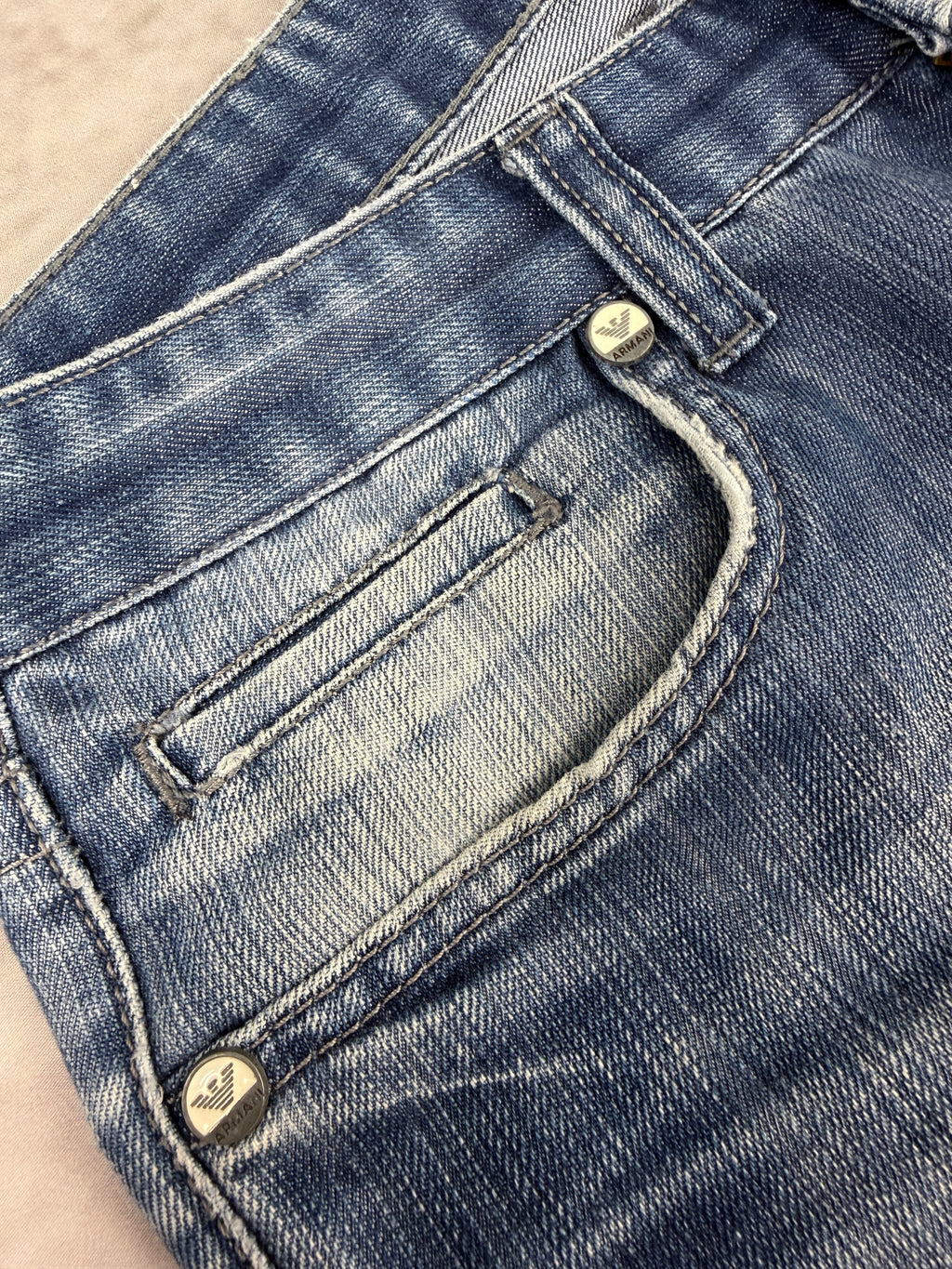 Armani washed Straight Fit Jeans W31 / L34 (M)