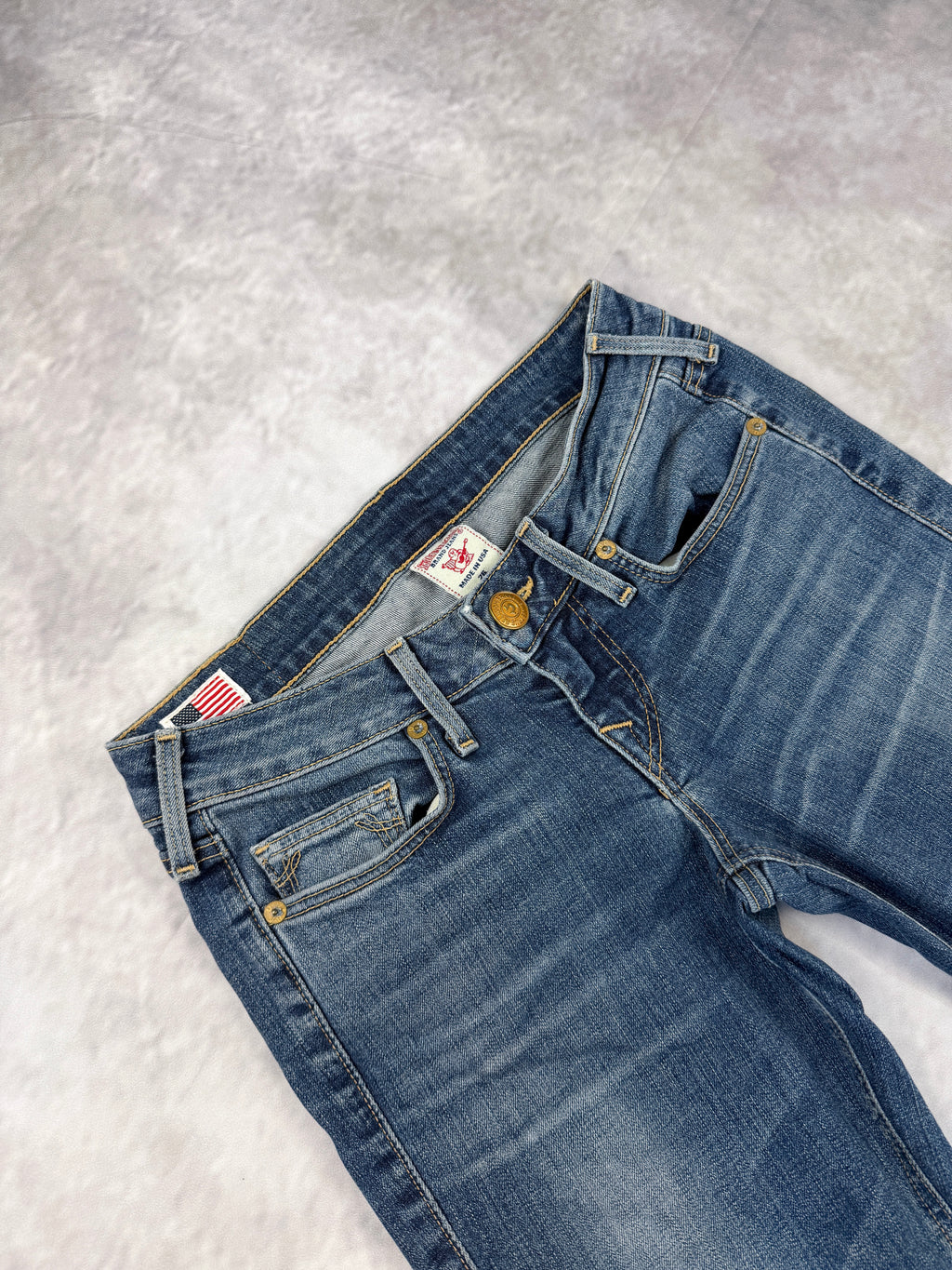 True Religion Washed Bootcut Jeans W27 / L30 (XS)