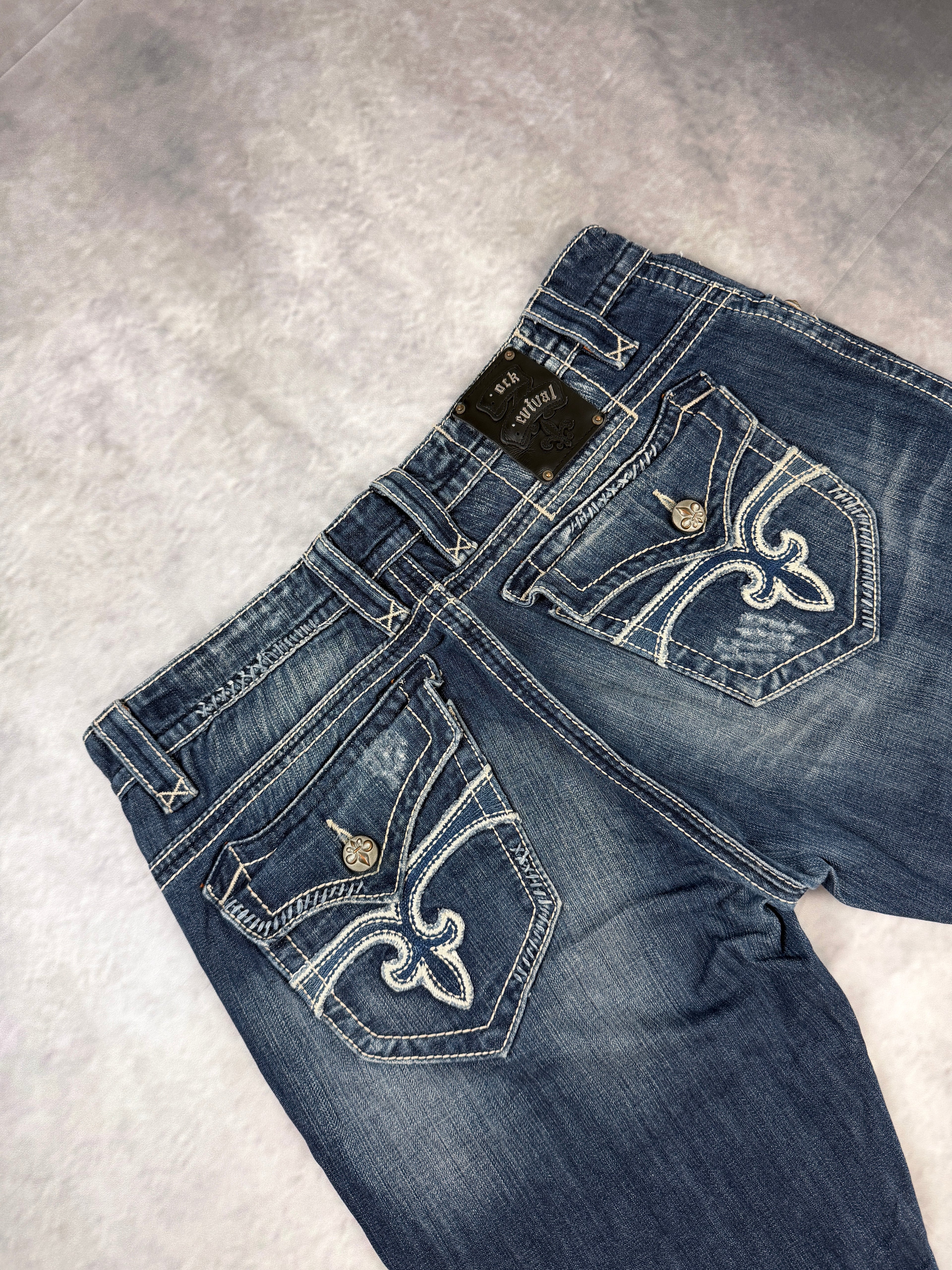 Rock Revivals Washed Staight Fit Jeans W38 / L38 (XL)