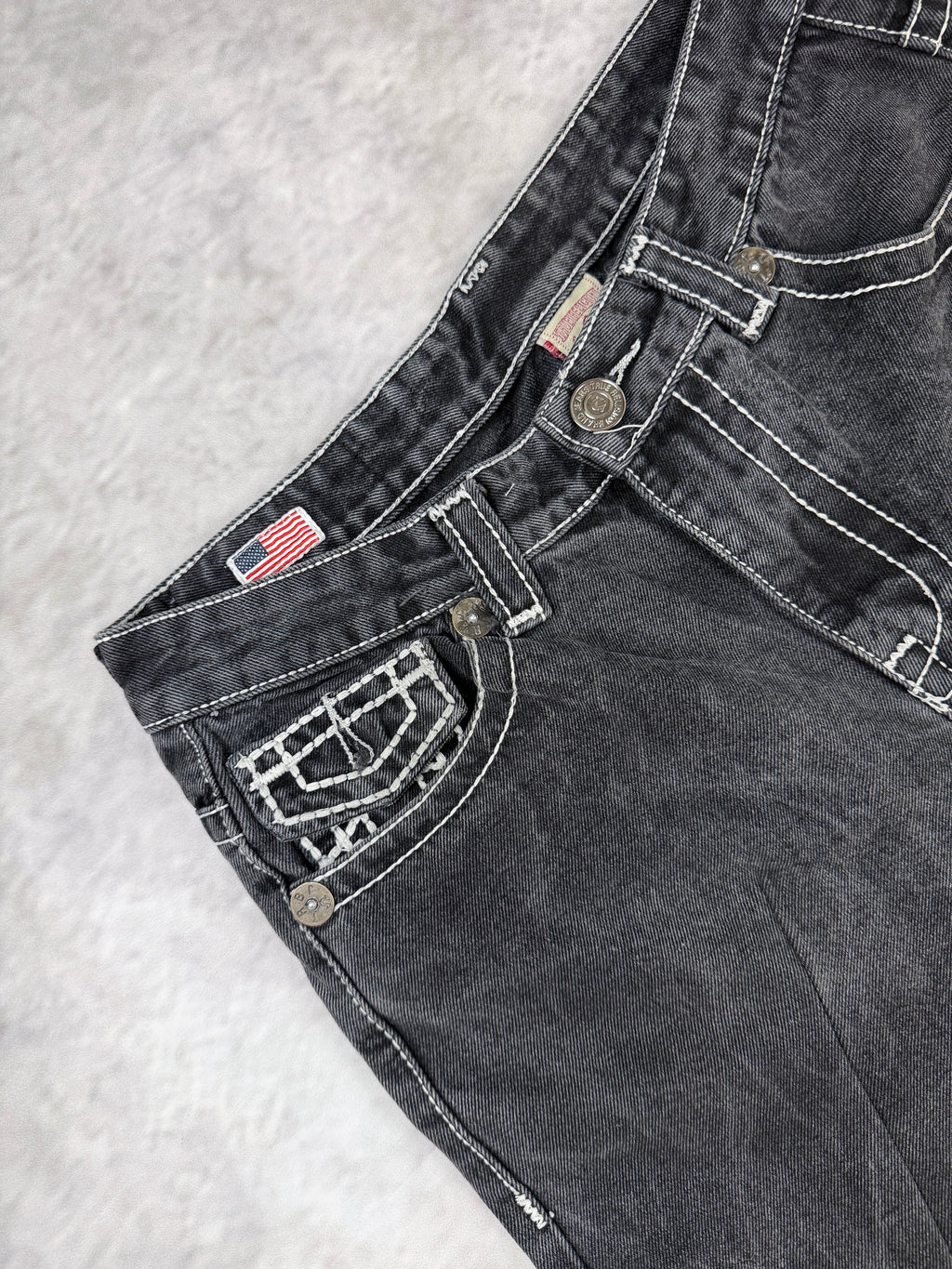 True Religion Black Jeans W32 / L34 (M)