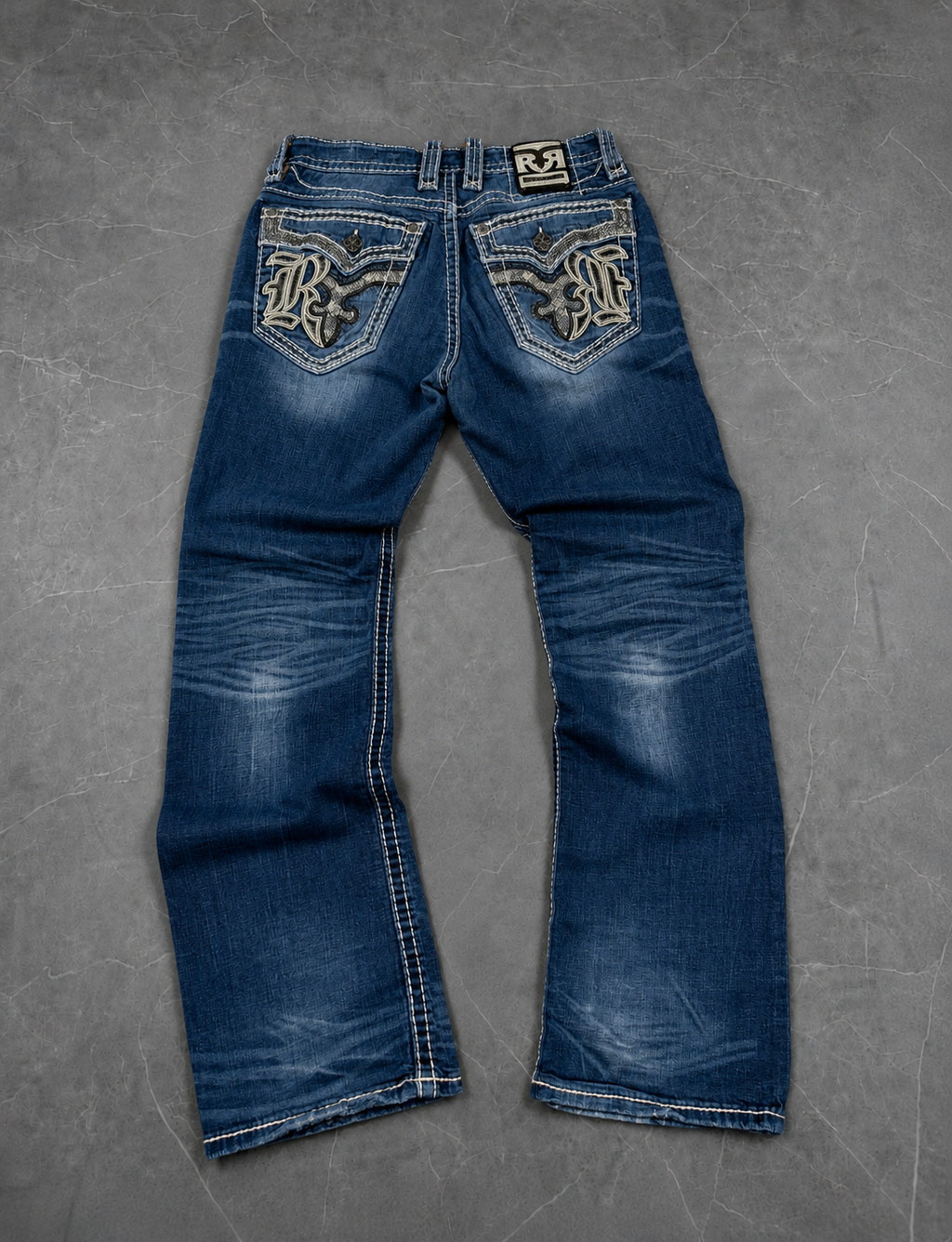 Rock Revivals Washed Bootcut Jeans W33 / L33 (M)