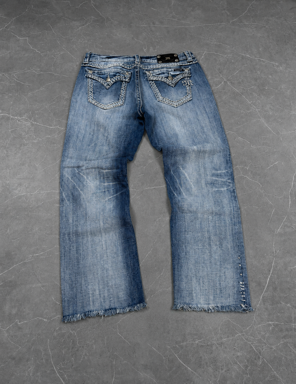 Miss Me Washed Cropped Jeans W32 / L30 (M)