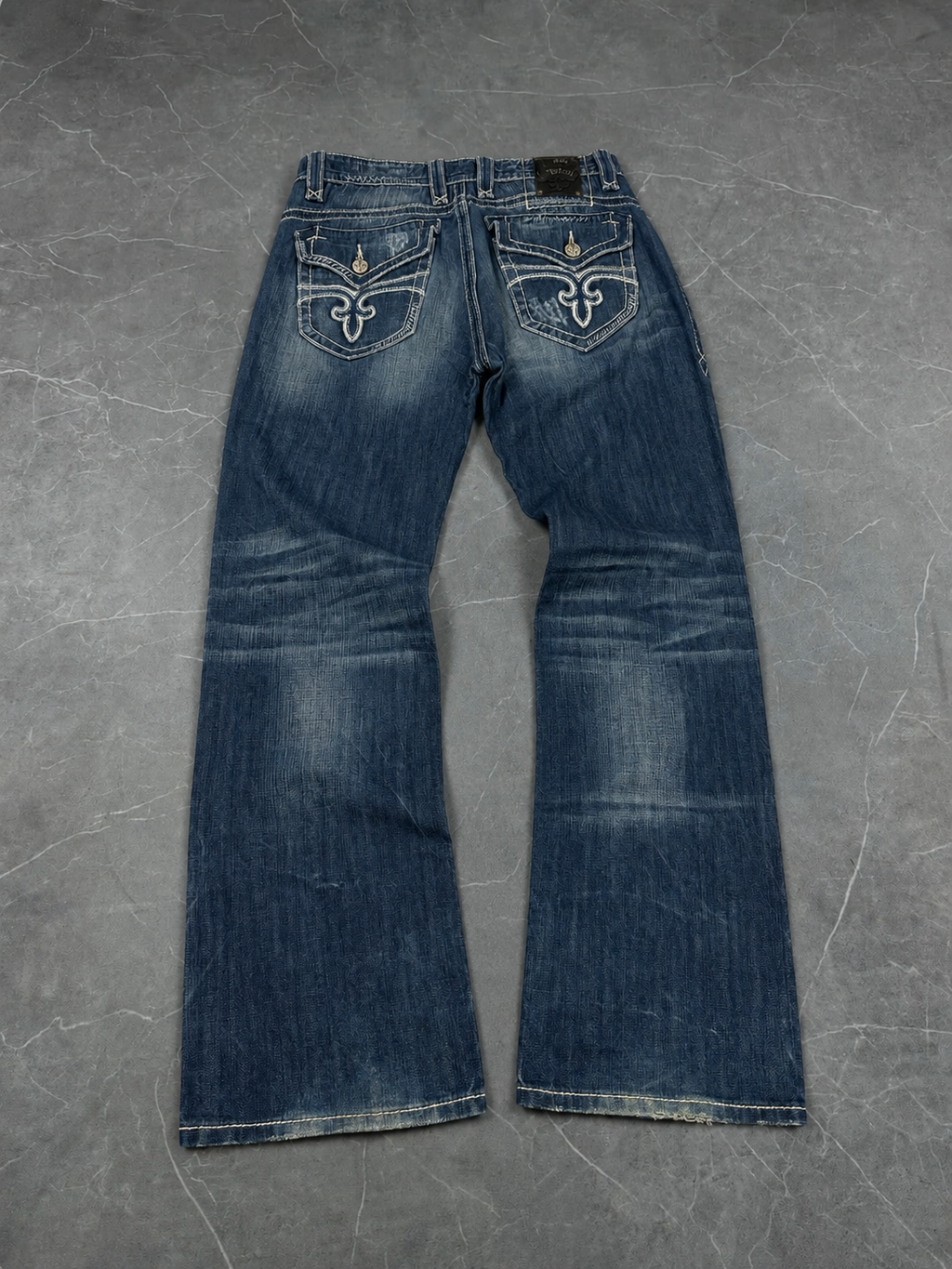 Rock Revivals Washed Staight Fit Jeans W38 / L38 (XL)