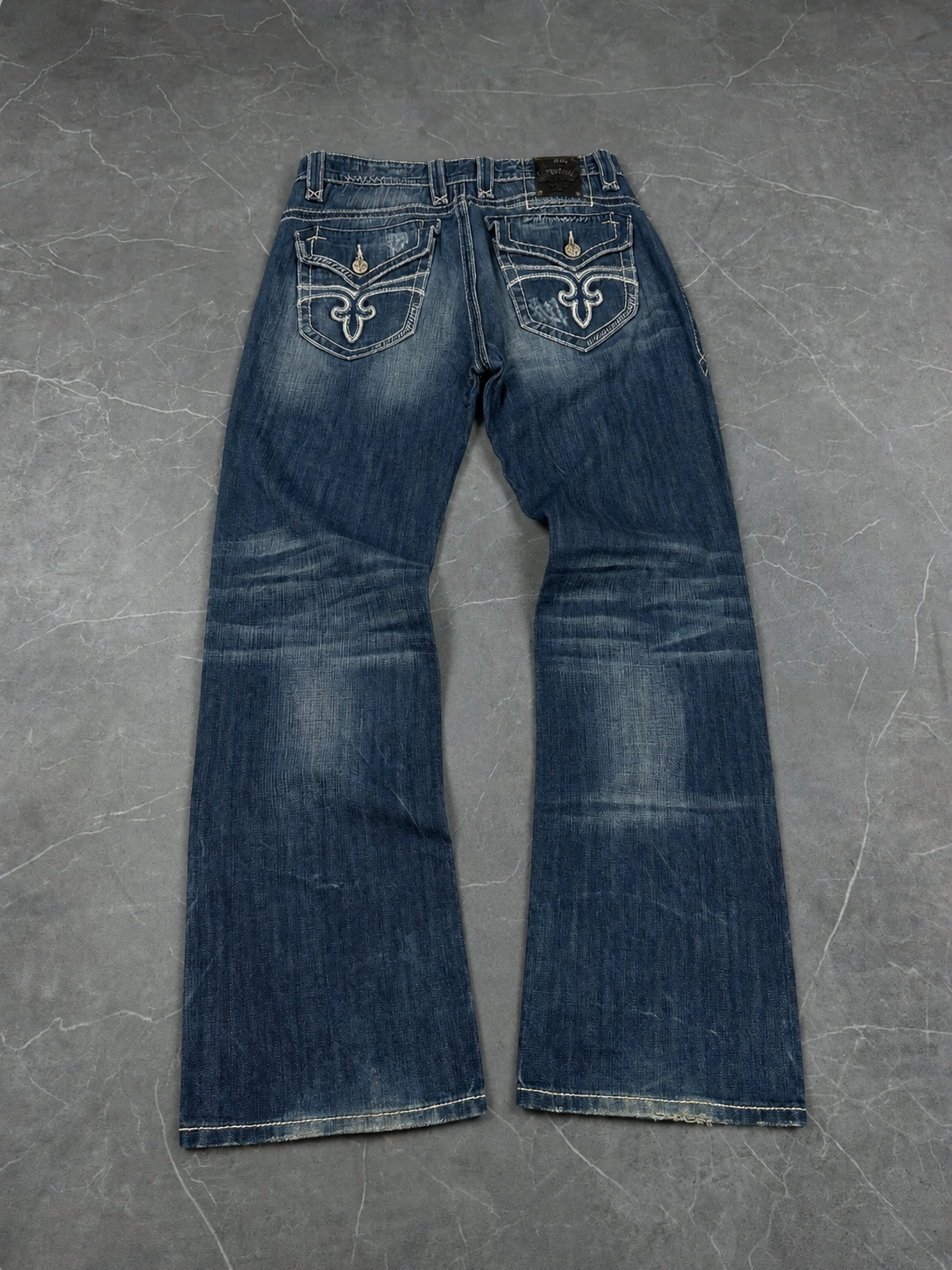 Rock Revivals Washed Staight Fit Jeans W38 / L38 (XL)