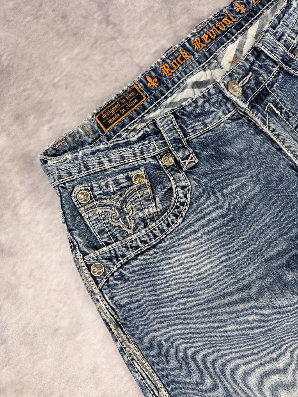 Rock Revivals Relaxed Fit Jeans W36 / L36 (XL)