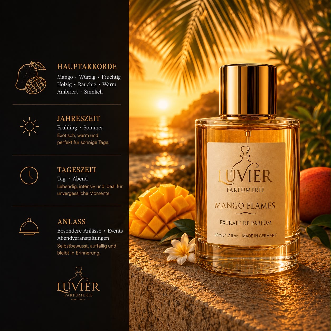 Luvier parfümerie – Mango flames (Extrait de Parfum)