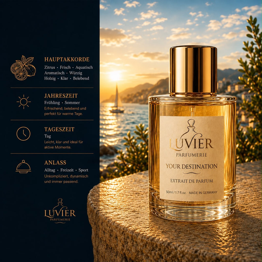Luvier parfümerie – your Destination (Extrait de Parfum)