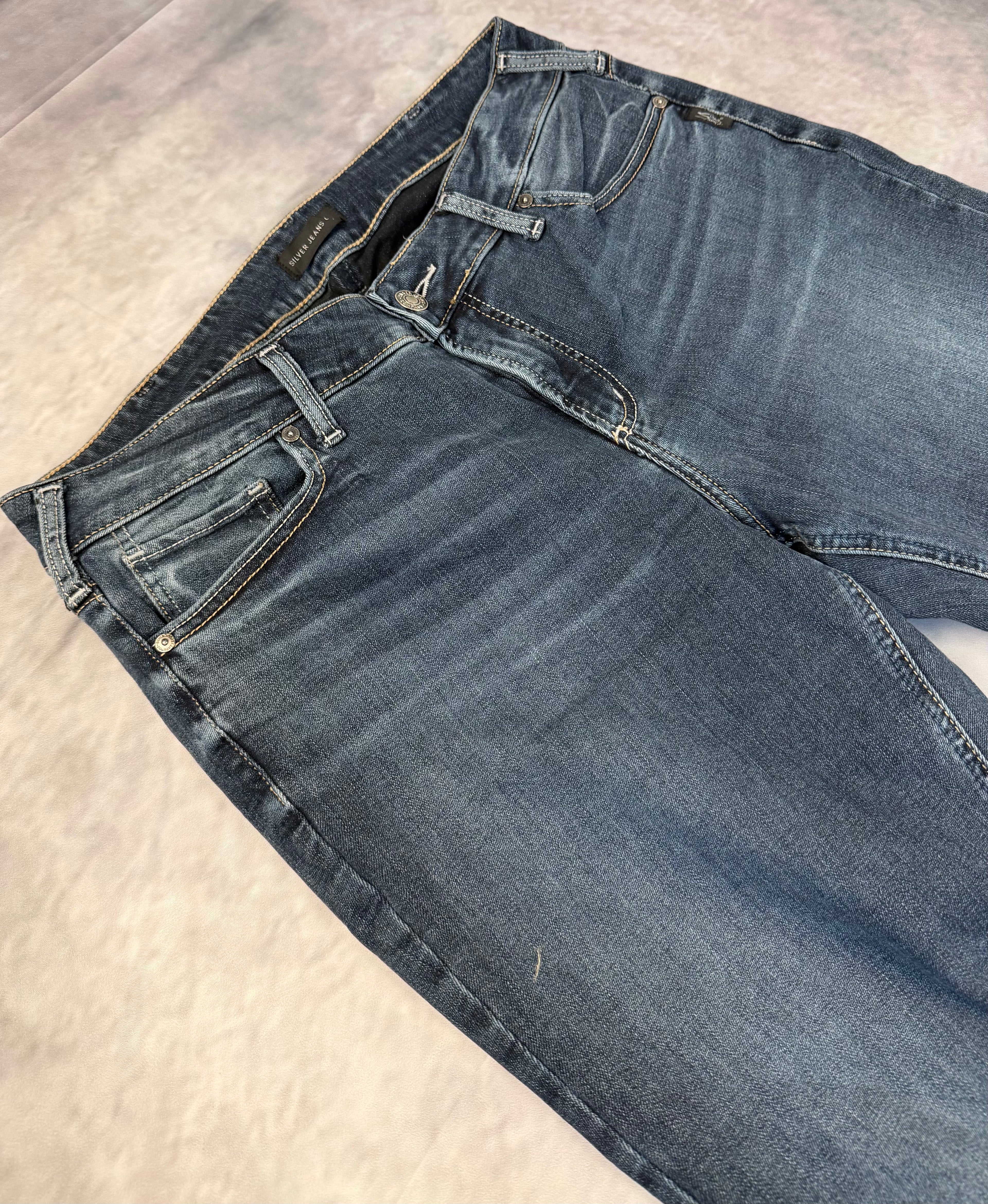 Silver Vintage Jeans W33 / L34 (M)